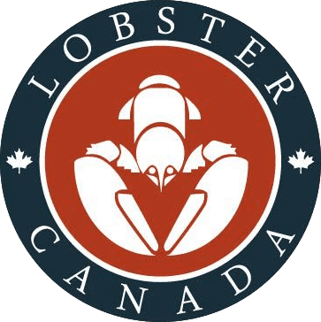 lobster canada logo, white lobster inside red circle inside blue circle